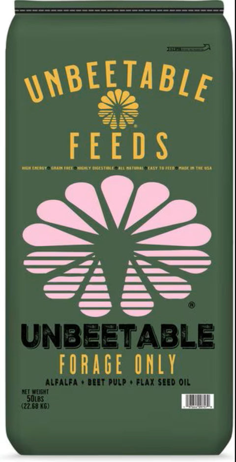 Bag of Unbeetable Feeds Forage Only Horse Feed Pellets