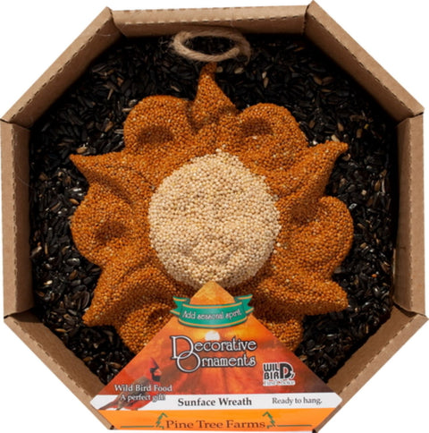Pine Tree Farms Sunface Bird Seed Wreath