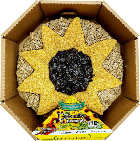 Pine Tree Farms Sunflower Bird Seed Wreath