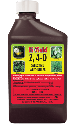 is 2 4-d contact or systemic herbicide Hi-Yield 2, 4-D Selective Weed Killer