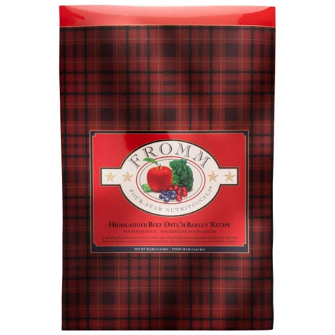 Bag of Fromm Beef Oats and Barley Dry Dog Food