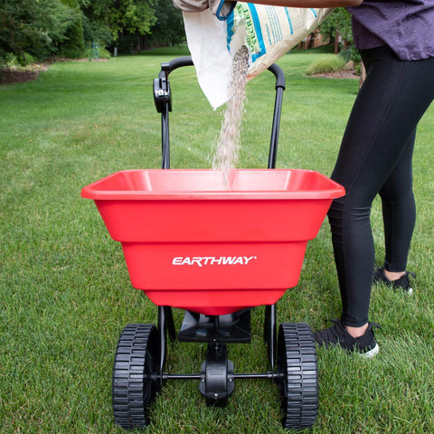 80lb Commercial Broadcast Spreader with Poly Tires