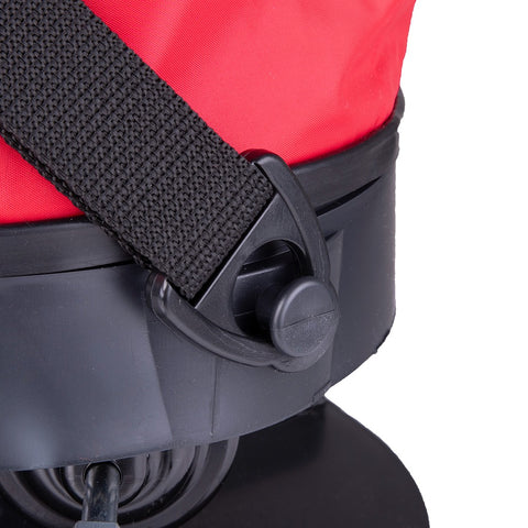 Up close of bag spreader