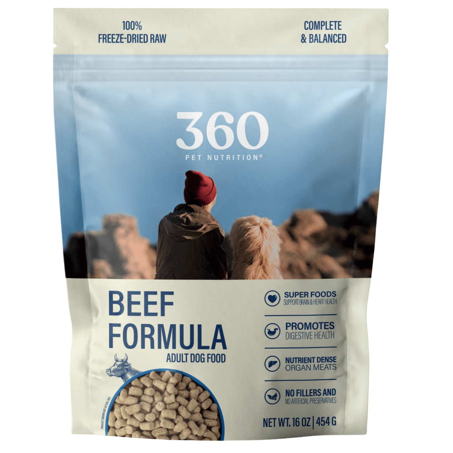 360 Pet Nutrition Beef Complete Meal – 16 oz | The Mill