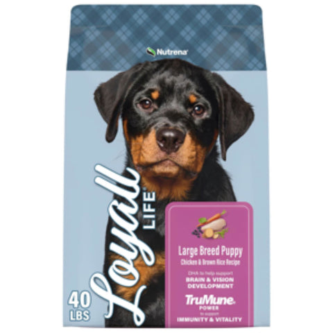 Bag of Loyall Life Large Breed Puppy Dog Food