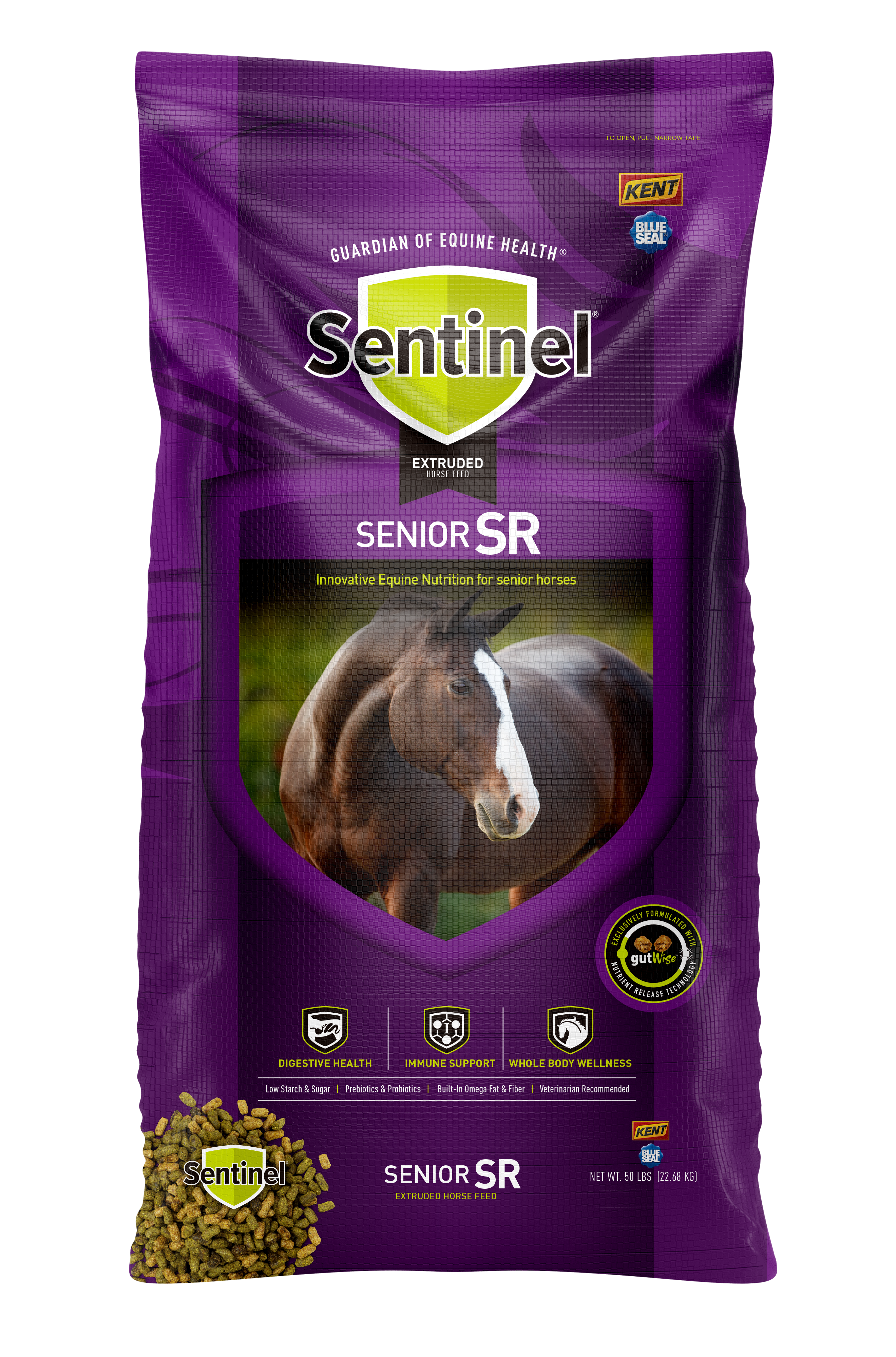 Kent Feeds Sentinel Senior Horse Feed - 50 lb. Bag | The Mill