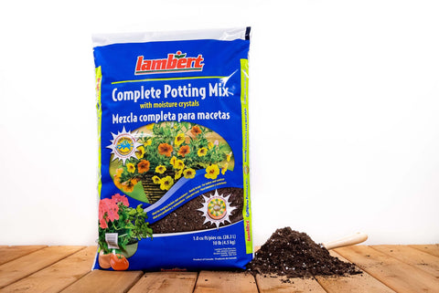 Bag of Lambert Complete Potting Mix with Moisture Crystals
