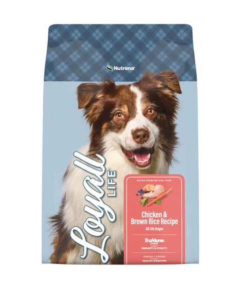Bag of Loyall Life Chicken and Brown Rice Dog Food