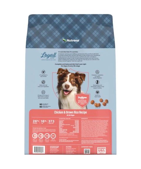 Bag of Loyall Life Chicken and Brown Rice Dog Food