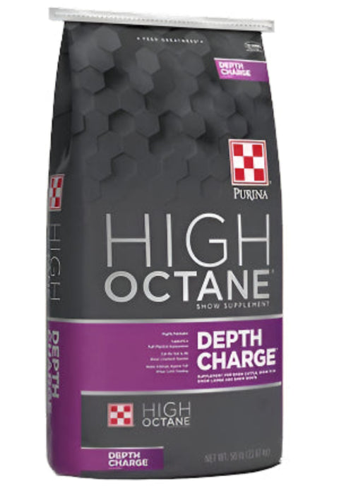 Purina High Octane depth charge cattle feed bag