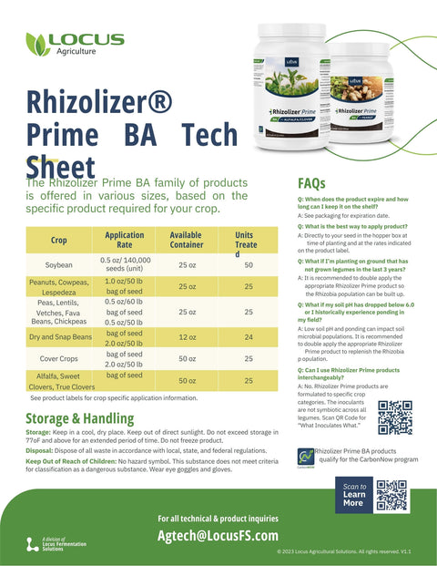 Locus Ag Rhizolizer Soybean Inoculant