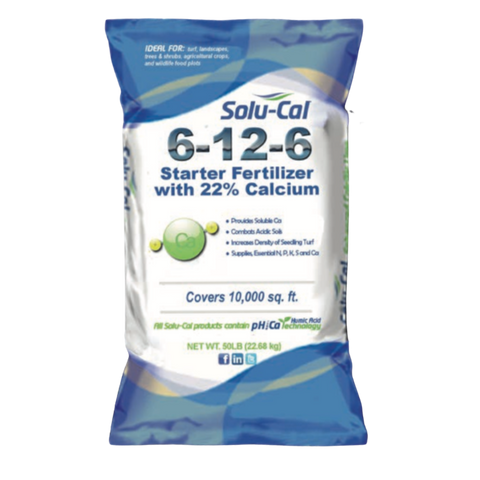 6-12-6 Solu-Cal and Aqua-Ca Starter Lawn Fertilizer