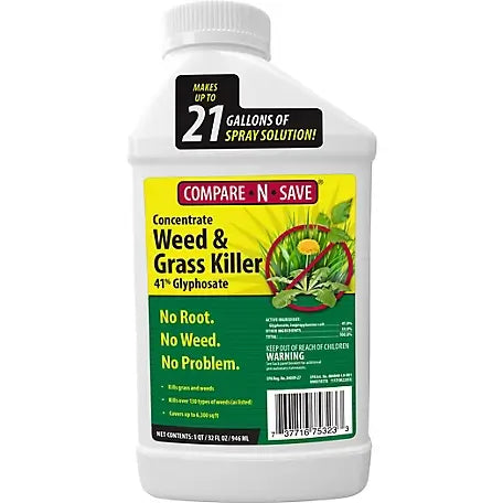 pasture safe herbicide Ragan & Massey Glyphosate Concentrate Grass and Weed Killer, 16 oz