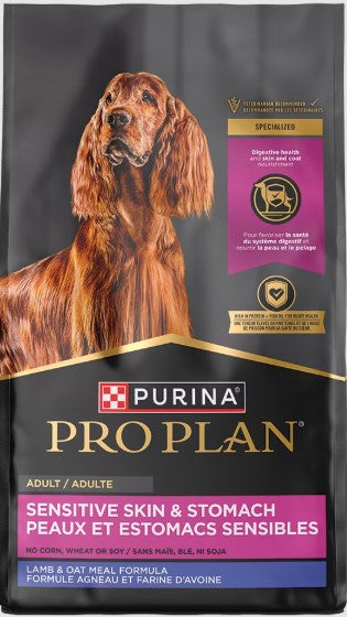 Purina Pro Plan Focus Sensitive Skin and Stomach Lamb & Oatmeal Dry Dog Food