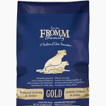 Bag of Fromm Gold Reduced Activity and Senior Dry Dog Food
