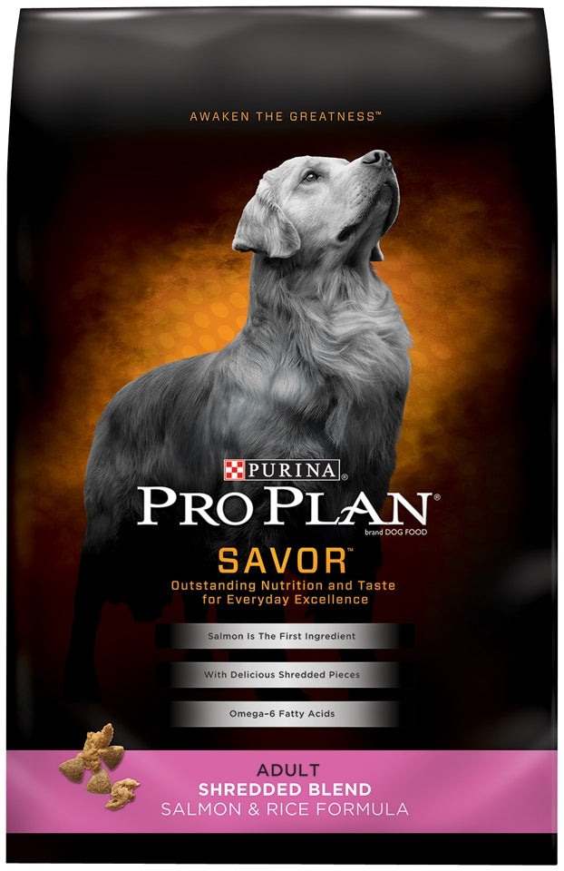 Purina Pro Plan Savor Salmon and Rice Adult Dry Dog Food – The Mill