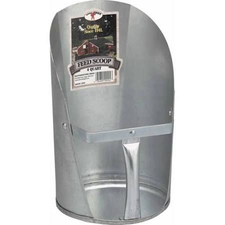 Little Giant 4 Quart Galvanized Feed Scoop
