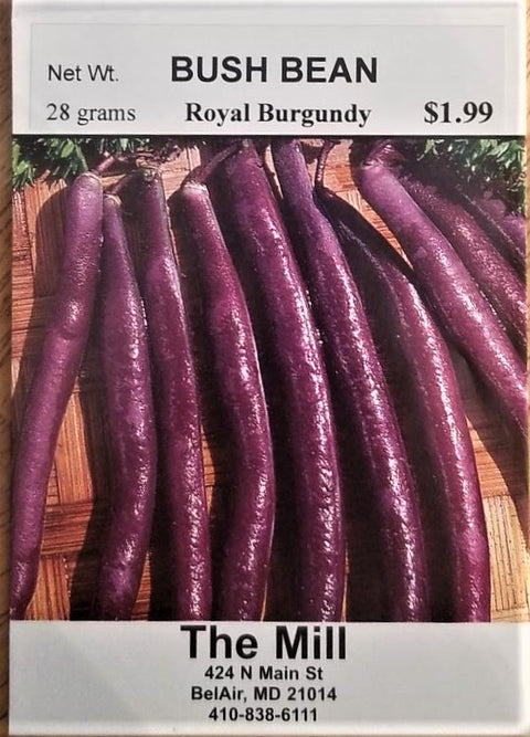 Bush Bean - Royal Burgundy seed packet