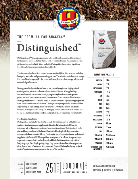 Hallway Distinguished Senior Bag Label