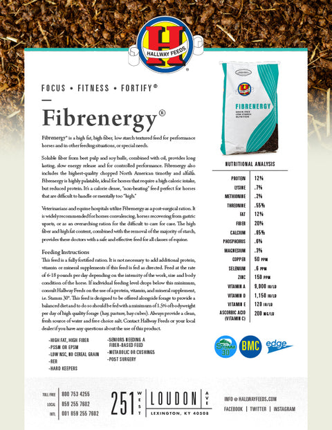 Hallway Fibrenergy Bag Label