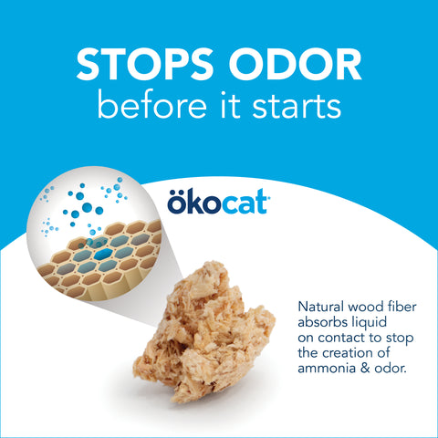 Okocat Original Premium Clumping Litter Label