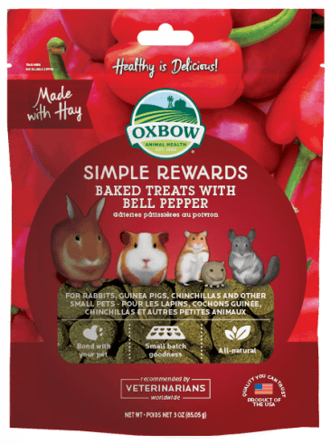 Oxbow Simple Rewards Baked Treats with Bell Pepper