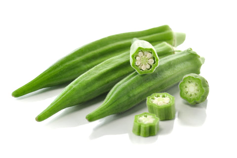 Dwarf Long Green Pod Okra Vegetable Seed