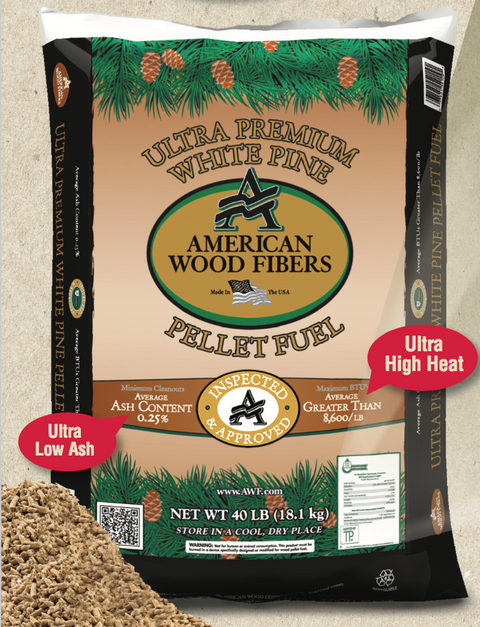 AWF Ultra Premium White Pine Pellet Fuel