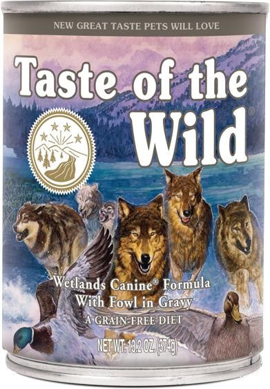 Taste of the Wild Wetlands Canine Formula with Fowl in Gravy – The