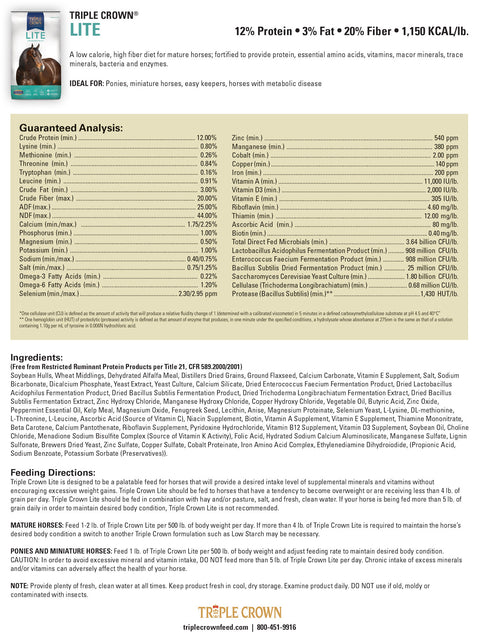 Triple Crown Lite Information