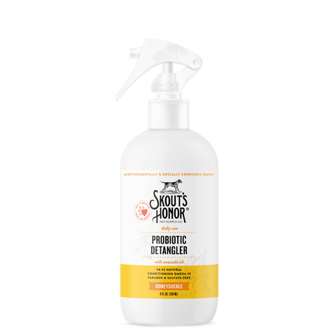 Skout's Honor probiotic pet detangler 8 oz spray bottle