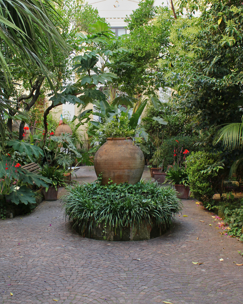 Mediterranean style garden park