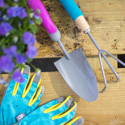 Garden Supplies on a work bench