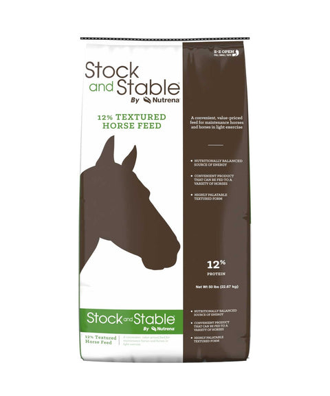 Bag of Textured Stock and Stable Horse Feed 50lb. 