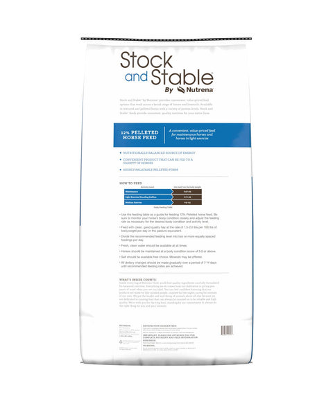 Nutrena Stock and Stable 12% Multi-Species Pelleted Feed