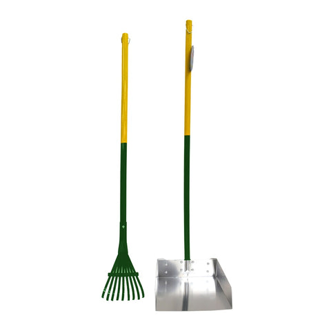Dog Rake & Scooper Set for Pet Waste Pick-Up – Large