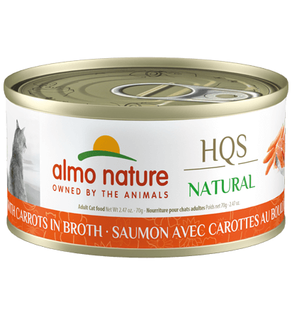 Almo HQS Natural Salmon with Carrots in Broth Canned Cat Food