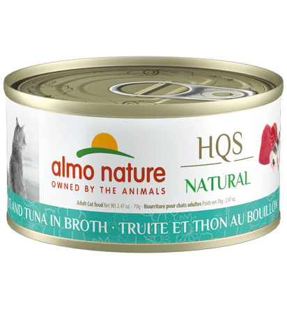 Almo HQS Natural Trout and Tuna in Broth Canned Cat Food