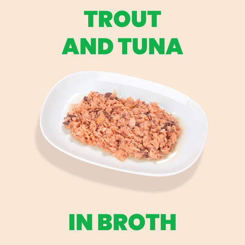 Almo HQS Natural Trout and Tuna in Broth Canned Cat Food