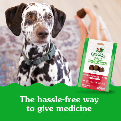 Greenies Pill Pockets for Dogs – Hickory Smoke Flavor, Large Capsule Size (60 Treats, 15.8 oz)