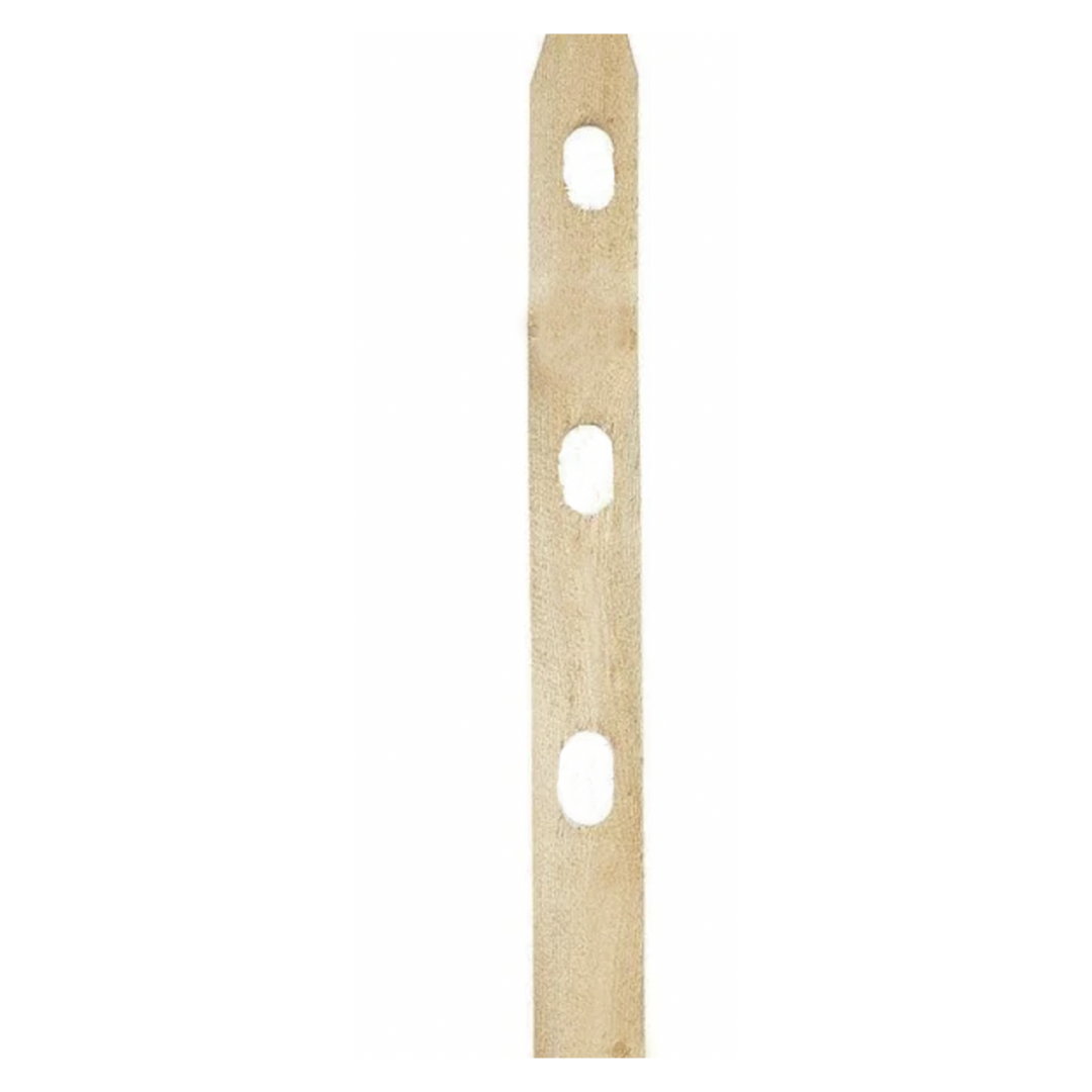 7 ft. Pressure Treated Wood Split Rail 3-Hole Line Post | The Mill