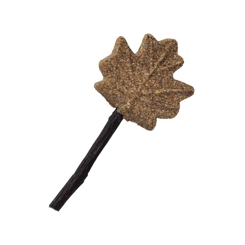 Prevue Pet Products Playfuls Maple Leaf Chew Toy for small pets, made of durable material, designed for small animal play and dental health.
