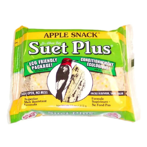 Apple Snack Suet Plus Suet Cake for Wild Birds 