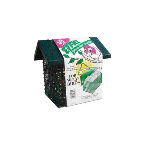 C and S E-Z Fill Deluxe Suet Feeder with Roof