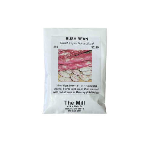 Dwarf Horticultural Bush Bean Vegetable Seed