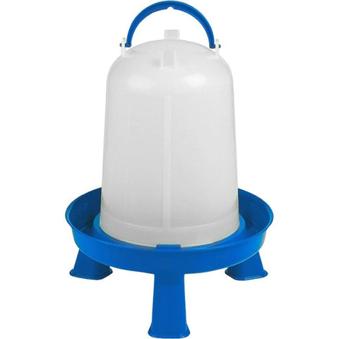 Blue Chicken Waterer with Legs, 2.5 Gallons