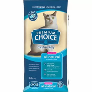 Premium Choice All Natural Unscented Scoopable Cat Litter