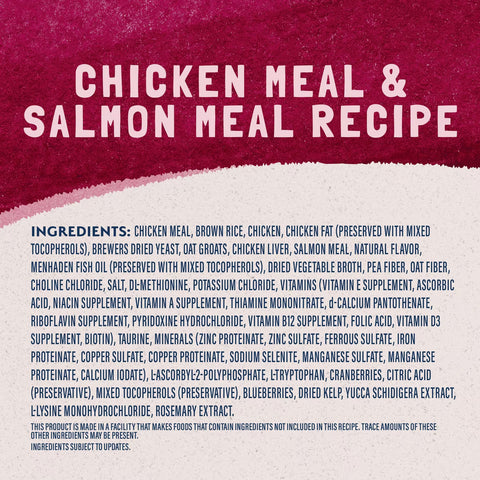 Natural Balance Original Ultra cat food with chicken and salmon meal, dry formula, high-protein nutrition for cats.