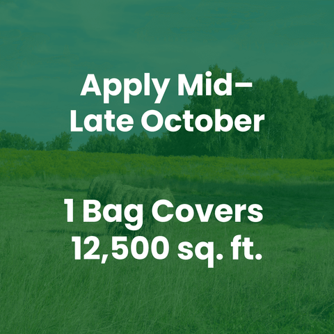 The Mill Step 4 lawn fertilizer bag showing 32-0-6 nitrogen, phosphorus, potassium formula with 30% XCU for healthy grass growth