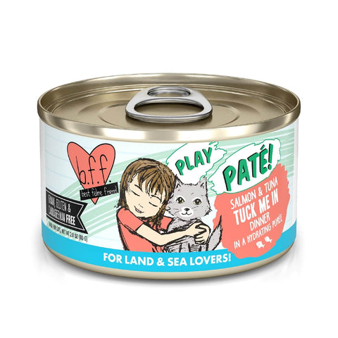 B.F.F. PLAY Pate Salmon & Tuna Tuck Me In Canned Cat Food